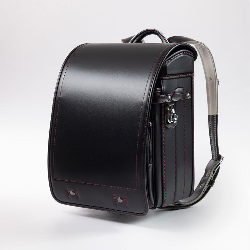 304 スムース牛革 キューブ型 “Classic Edition” 黒×レッド