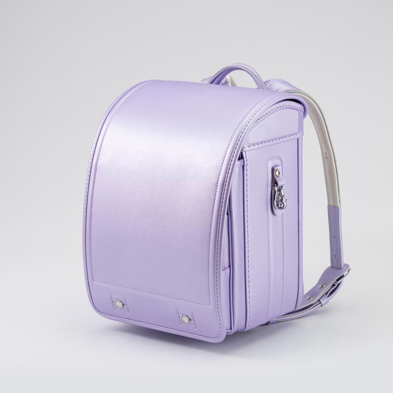 709 軽量牛革ハイブリッド クラリーノ®︎F キューブ型 シャインパープル